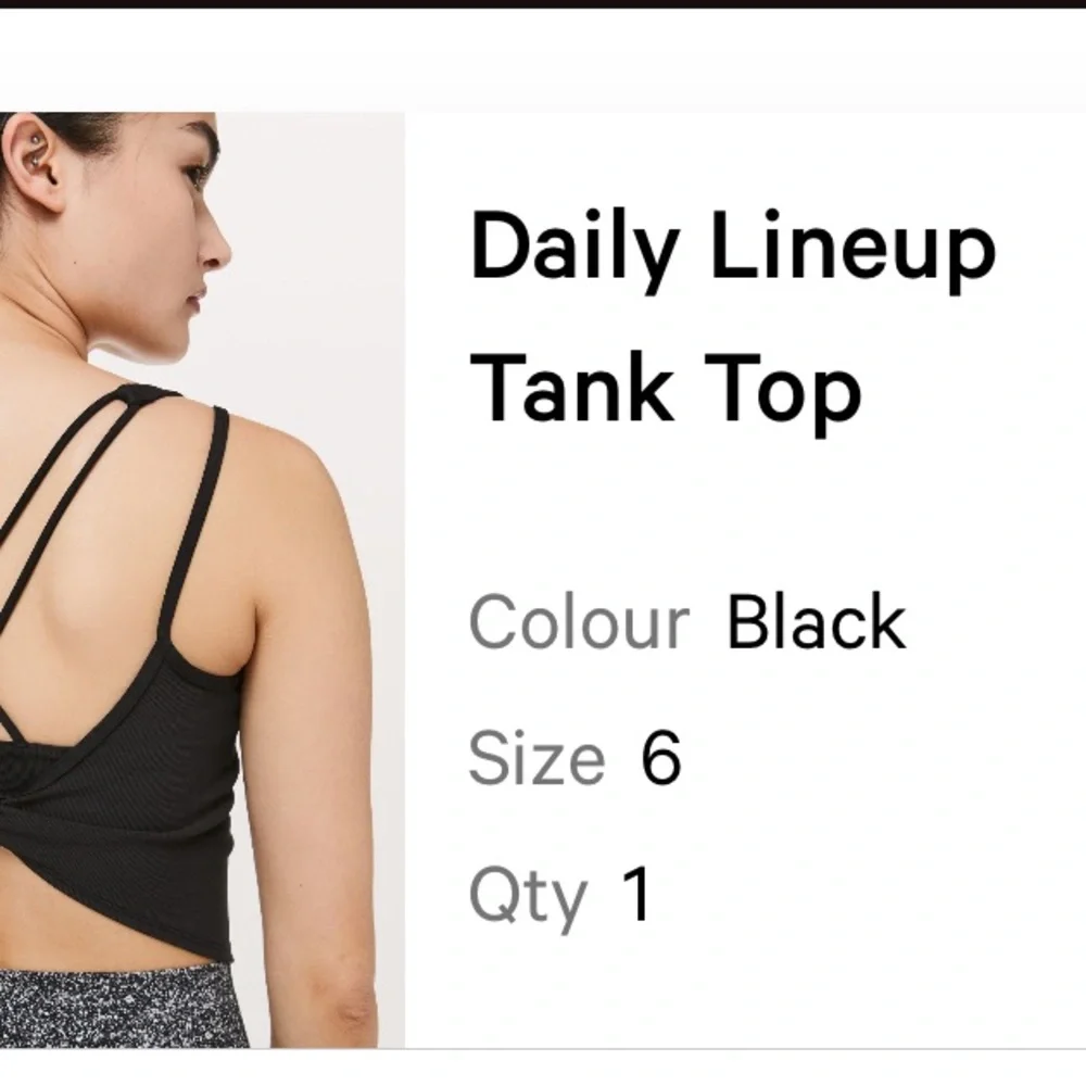 Lululemon twist back crop top - Picture 5 of 5